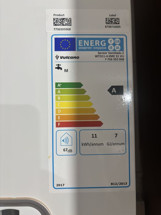 Esquentador a gás Vulcano