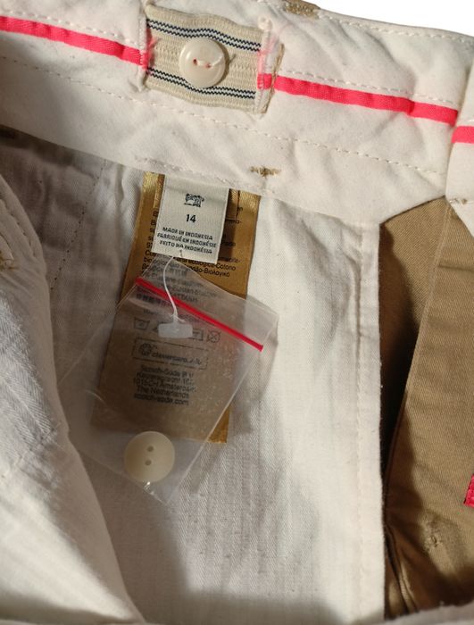 Beżowe spodnie chinosy regular slim Scotch & Soda r.14