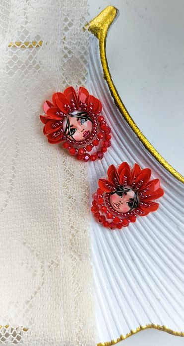 Броши Калина брошки патріотичні символічні Україна символ ручної робот