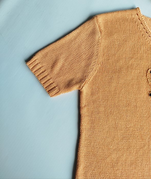 Nowa pomarańczowa bluzka sweterkowa z aplikacją Chicc 42 XL z