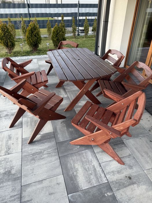 Rezerwacja Zestaw ogrodowy drewniany