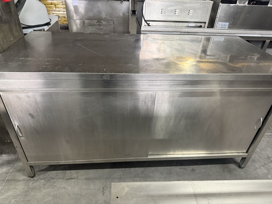 Armário em inox louceiro mesa de trabalho