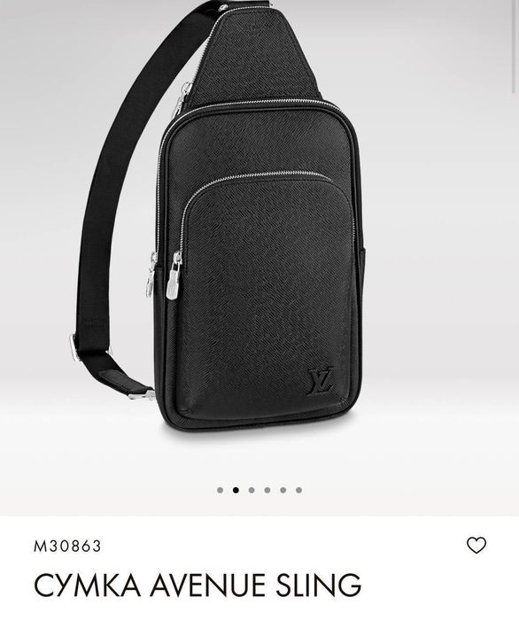 Сумка чоловіча Слінг Луї Вітон Louis Vuitton Слинг шкіряний