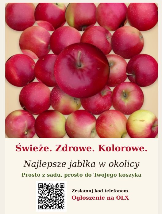 SAMO-ZRYW , Świeże Zdrowe Kolorowe - Najlepsze Jabłka w Okolicy!