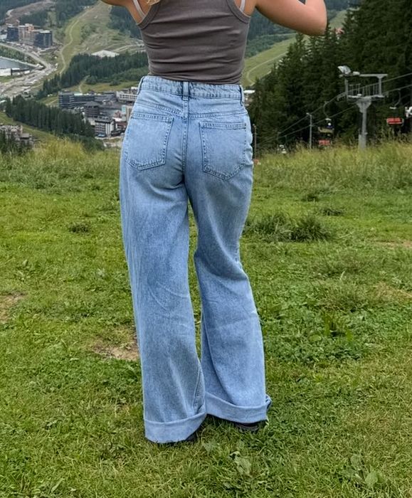 Джинси wide leg із високою талією