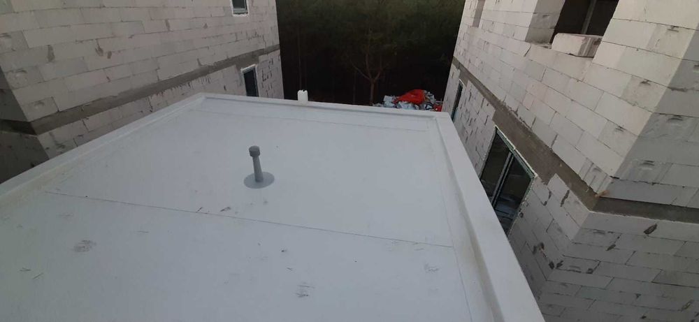 Покрівельні роботи з ПДВ.Монтаж плоскої покрівлі.ПВХ мембрана.Рубероїд