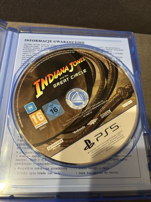 Indiana Jones i wielki krąg PL ps5 stan idealny