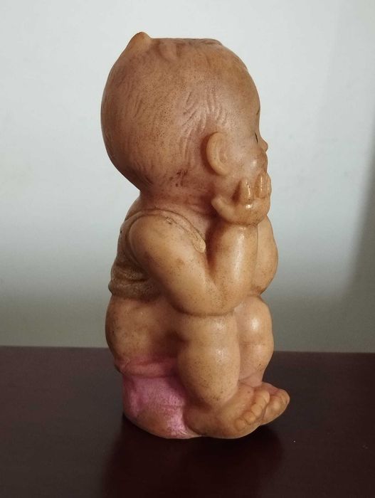 Boneco Antigo Borracha Bébé Penico