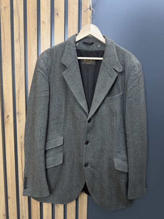 Loro Piana Cashmere Herringbone Blazer Jacket піджак блейзер куртка Оригінал