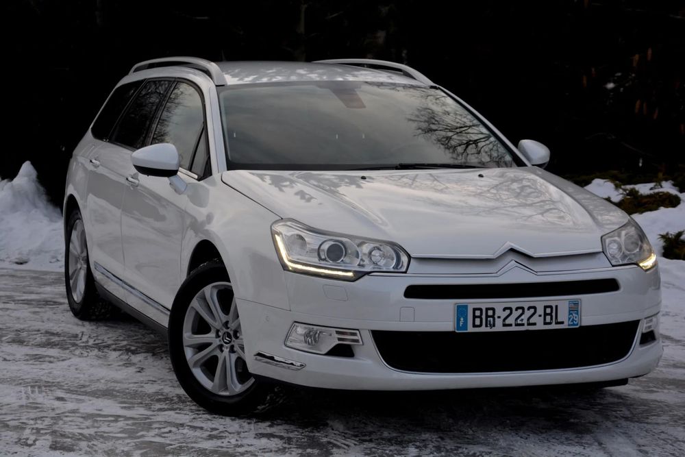 Citroën C5 * 2.0HDi * Exclusive * Skóra * Navi * Xenon * Biała Perła *