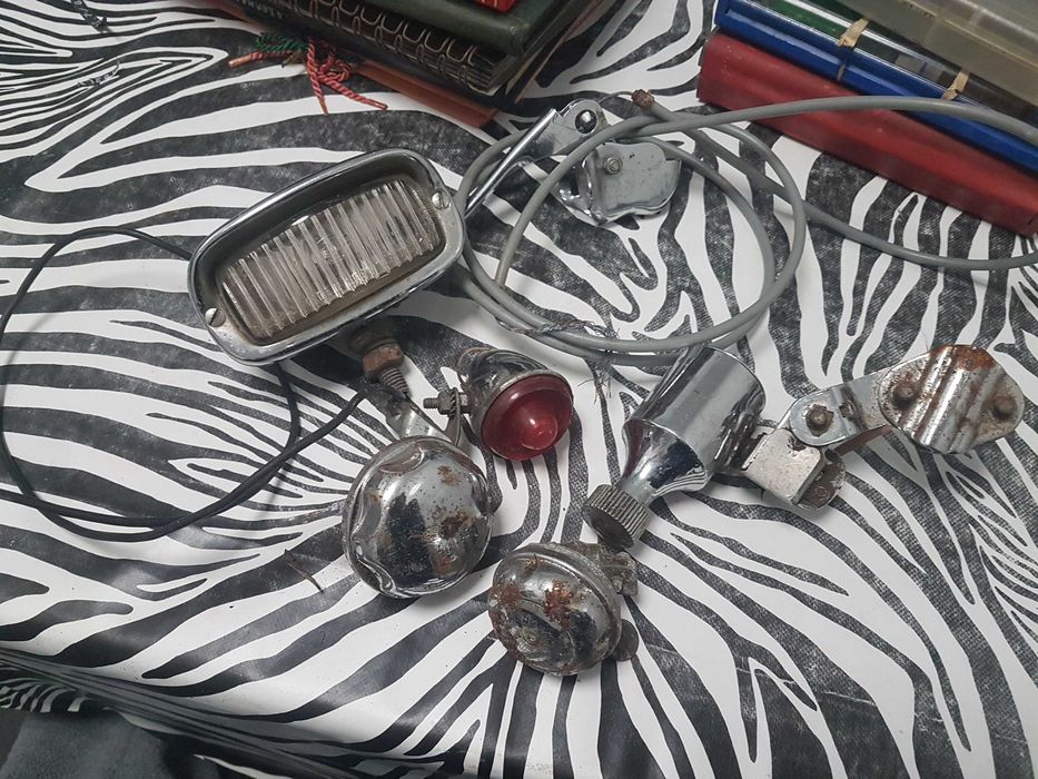 Peças antigas de bicicleta