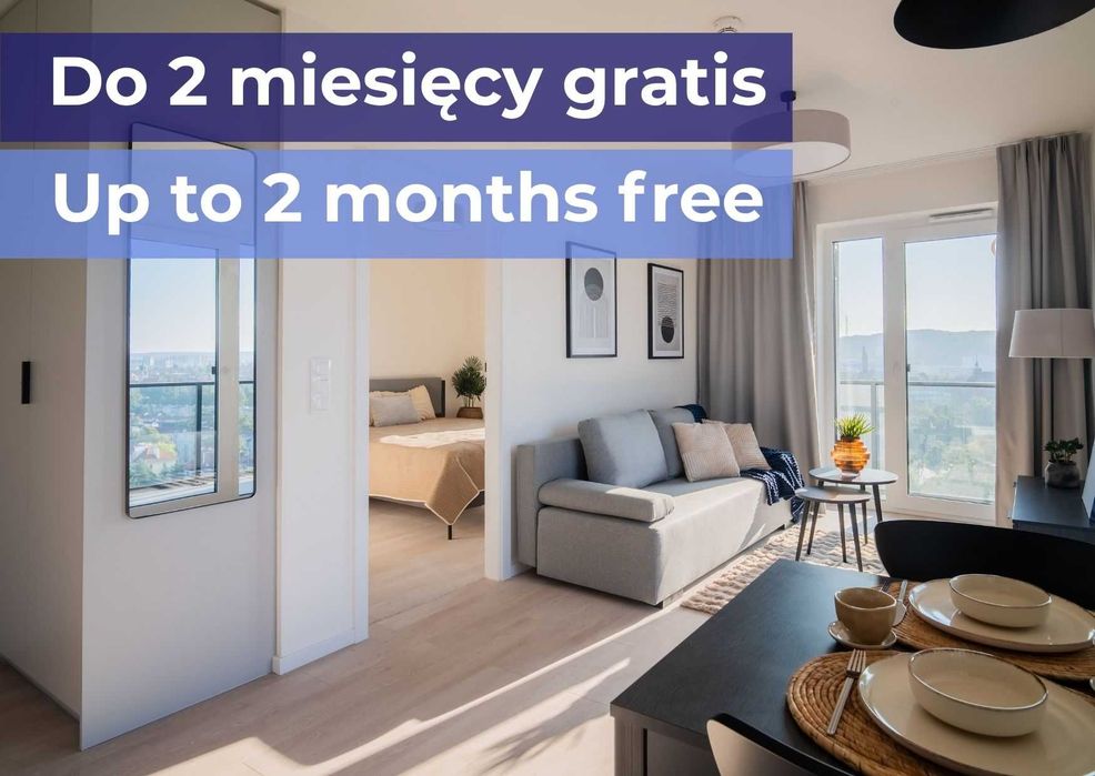 2-pokojowe | Wrzeszcz | Od ZARAZ, możliwość rezerwacji i zakwaterowania w późniejszym terminie | Elastyczny wynajem| Pets friendly