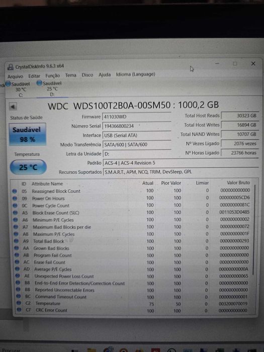 WD BLUE 3D NAND SSD 1T