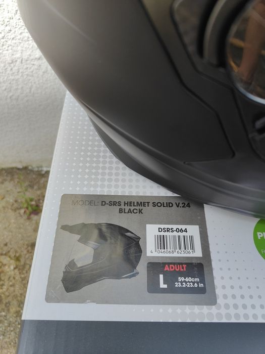 Capacete O'Neal D-SRS helmet solid v.24 black | NOVO