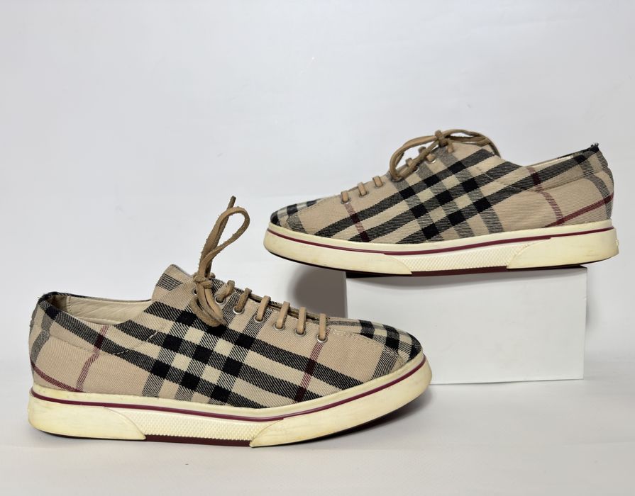 Жіночі кеди burberry клетка вінтаж