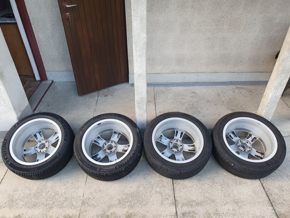 4x koła zima Audi A6 18" 7.5Jx18H2 ET37, 225/50R18 99V Michelin Pilot Alpin 5, 7,3mm 2023r.