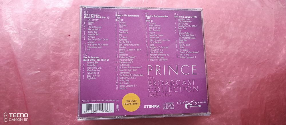 Prince the broad cast collection 5 шт.