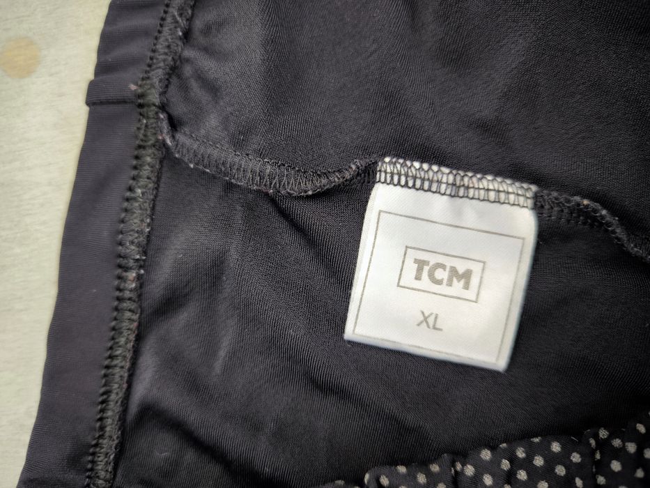 Tcm rowerowe spodenki z wkładką czarne xl