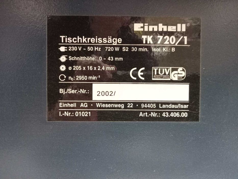 Serra de mesa Einhell TK 720/1