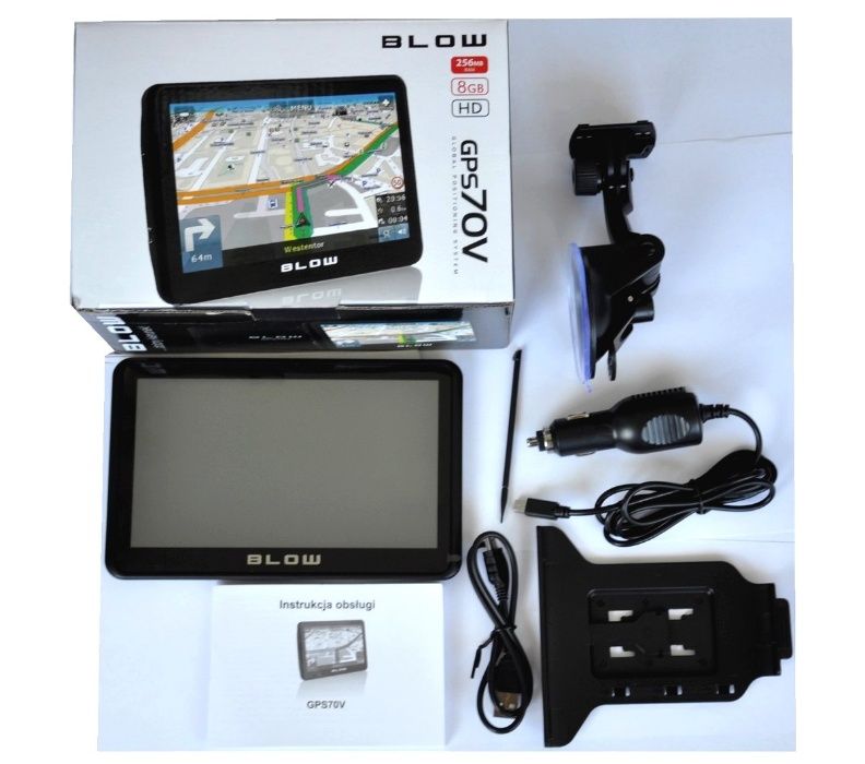Nawigacja Samochodowa BLOW GPS 7 do IGO Mapy Europy Polski Dożywotnio