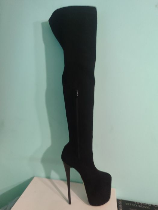 Ботфорты,чулки, замша