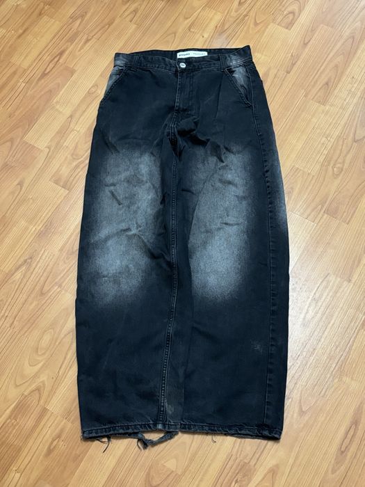 черные джинсы бершка baggy bershka