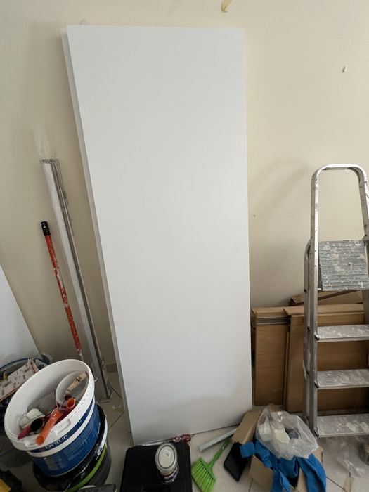 2 portas de correr de madeira maciça