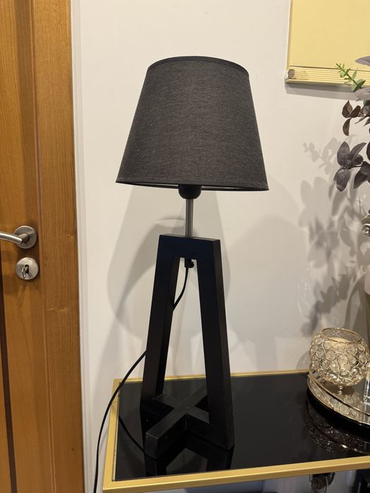 Candeeiro de decoração preto