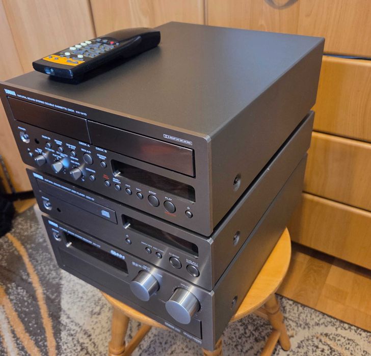 Zestaw Yamaha Amp RX-V10 CDX-10 KX-W10 plus pilot