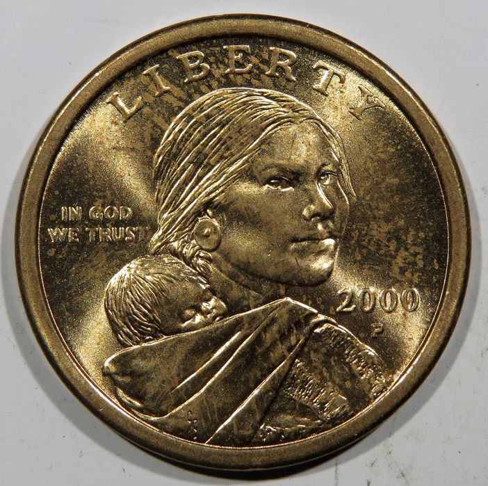 Moeda USA - 1 Dollar 2000P - Soberba.FDC Excelente brilho e patine