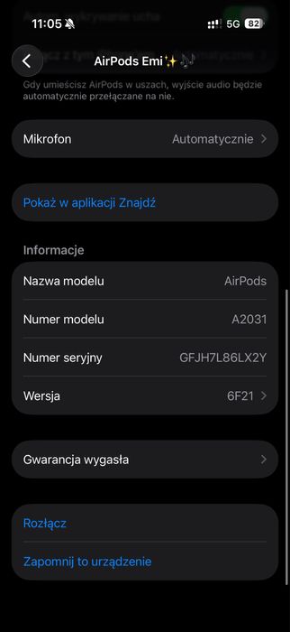 AirPods 2 model a2031