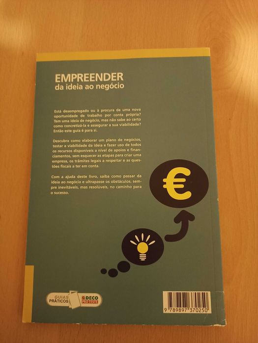 Empreender: da ideia ao negócio, edição Deco Proteste