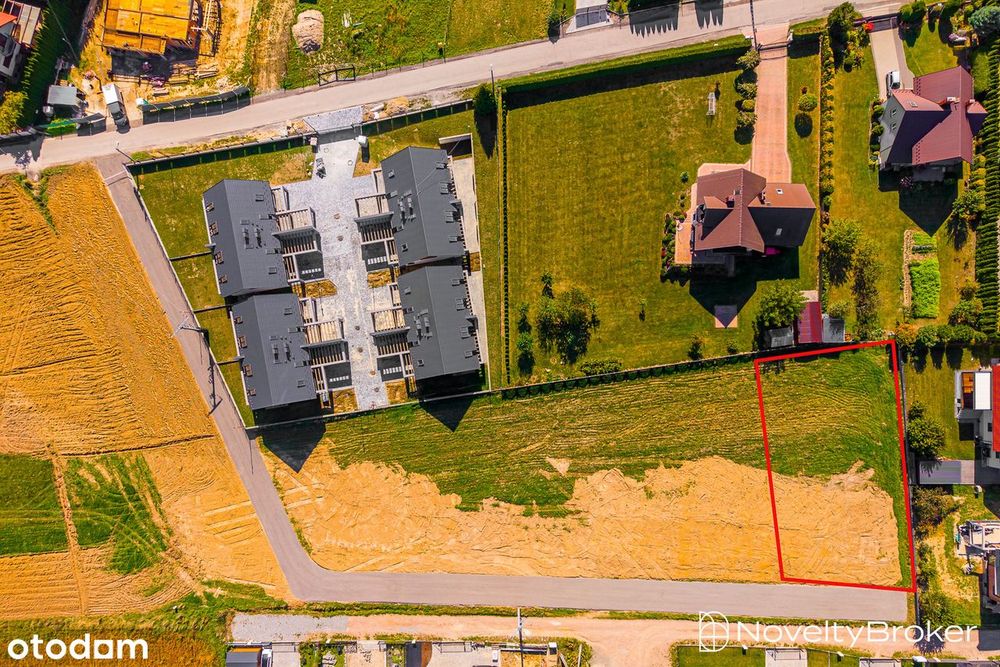 Działka 813 m² | Wielka Wieś | MEDIA | GOTOWA DROGA | 12 min do Krakow