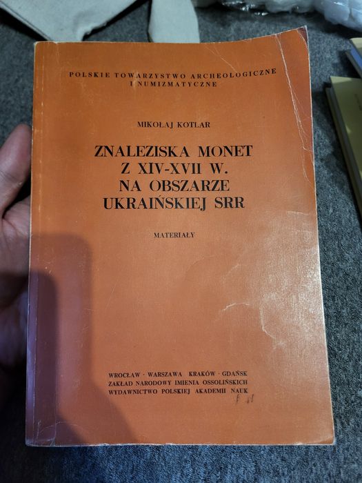 Znaleziska monet z XIV-XVII w. Na obszarze ukraińskiej SRR M. Kotlar