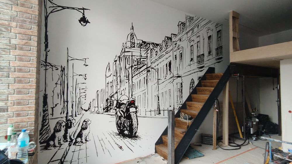 Graffiti malowanie artystyczne mural