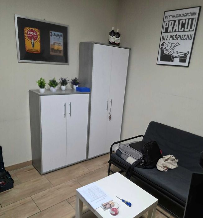 Zestaw mebli biurowych szafa 2D (189x79x34) + komoda (119x79x34) Nowe