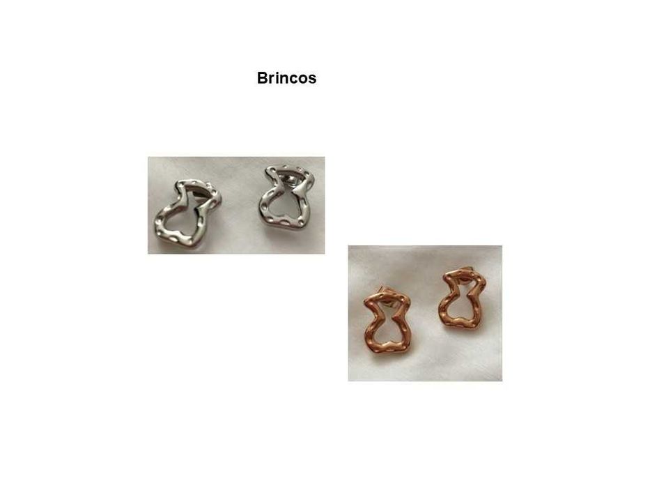 Pack de 10 brincos novos em aço para revenda