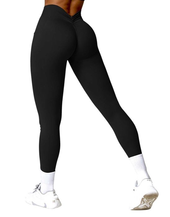Легінси Alo Yoga V-Back Butt Lift Leggings Black CCK8524-BK