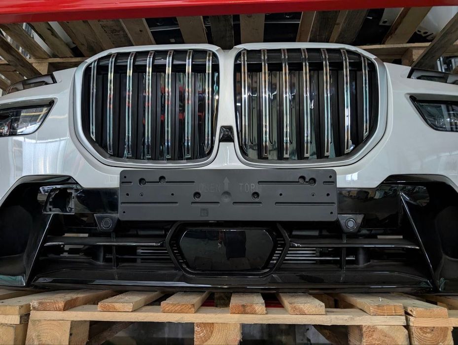 Ноускат Передня частина BMW X7 G07 40i бампер M-pack в зборі, підсилювач радіатор касета радіаторів жалюзі Grill, Фара передня права ліва верхня нижня