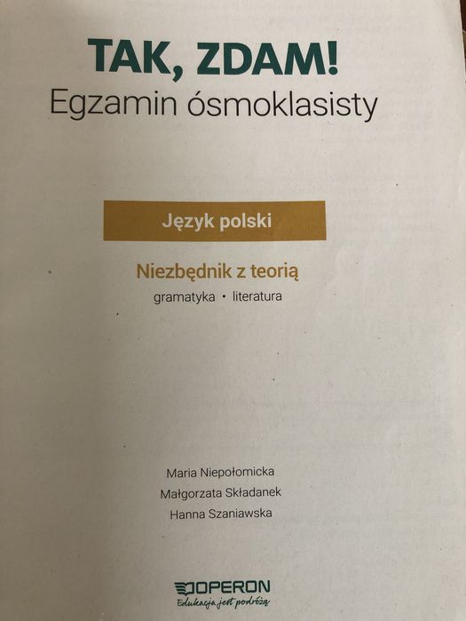 Egzamin ósmoklasisty zgodny z CKE język polski