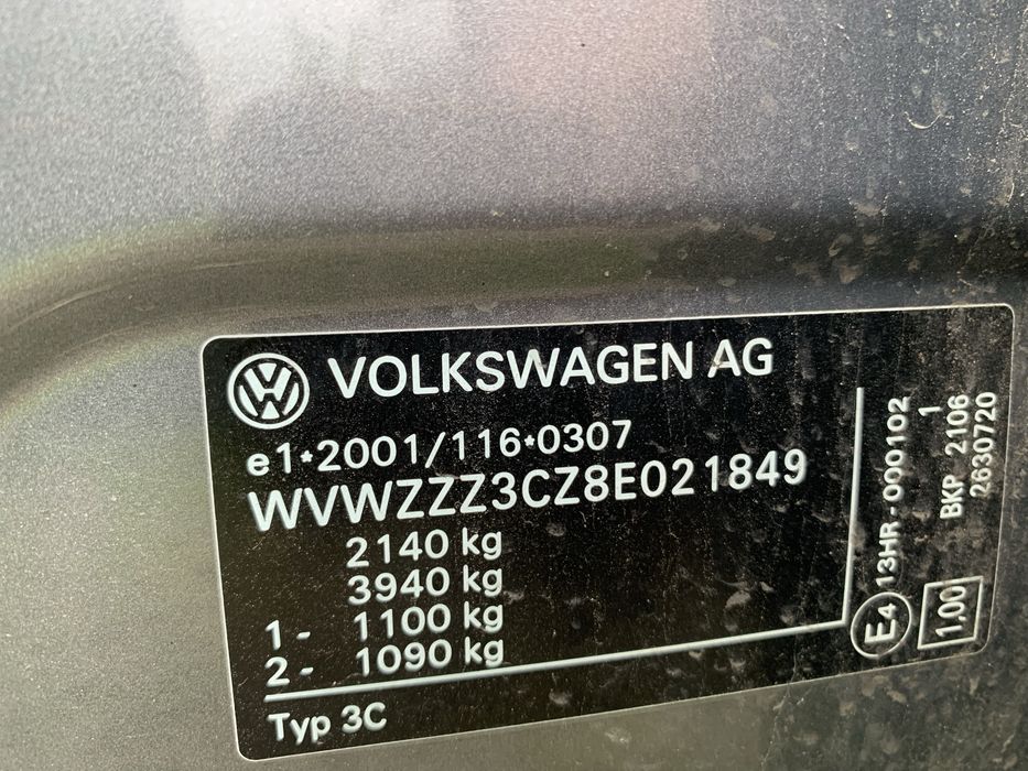 Vw passat kombi tdi uszkodzony