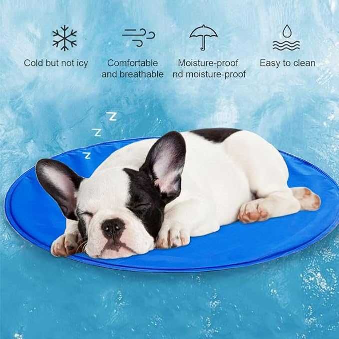 Żelowa Mata Chłodząca dla zwierząt Okrągła 67 cm