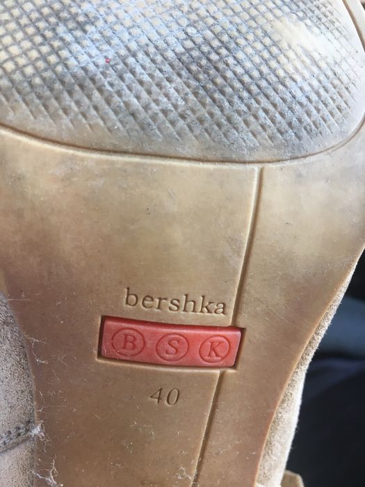 Botas / botins camurça beije