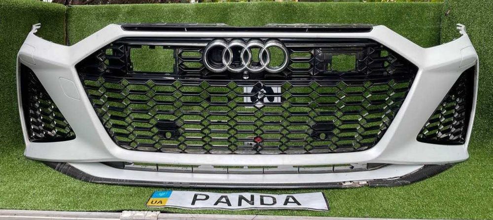 наявність! Audi RS7 C8 бампер передній карбон спойлер Piano black RS6