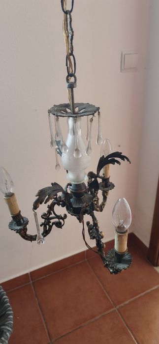 Candeeiro de teto imitação de velas