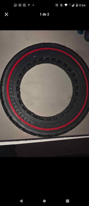 Pneu trotinete anti furos  10/2.125/250x54