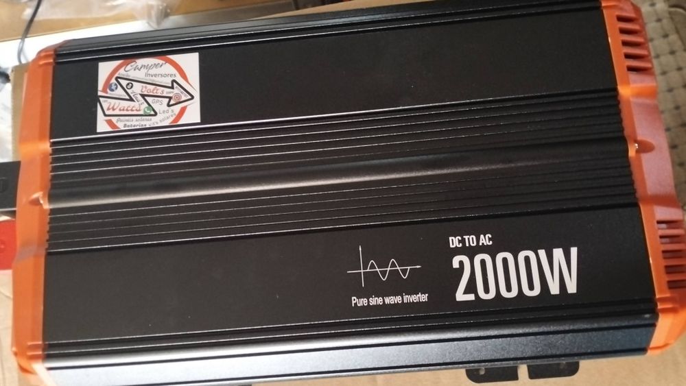 Conversor 2000w 4000wpico 12v pura 230v