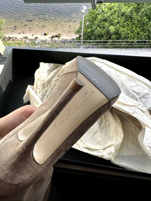 Botas elegantes até ao joelho em camurça natural Zali