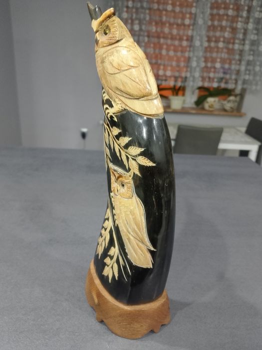 Wyprzedaż*Piękna figura z bawolego rogu.