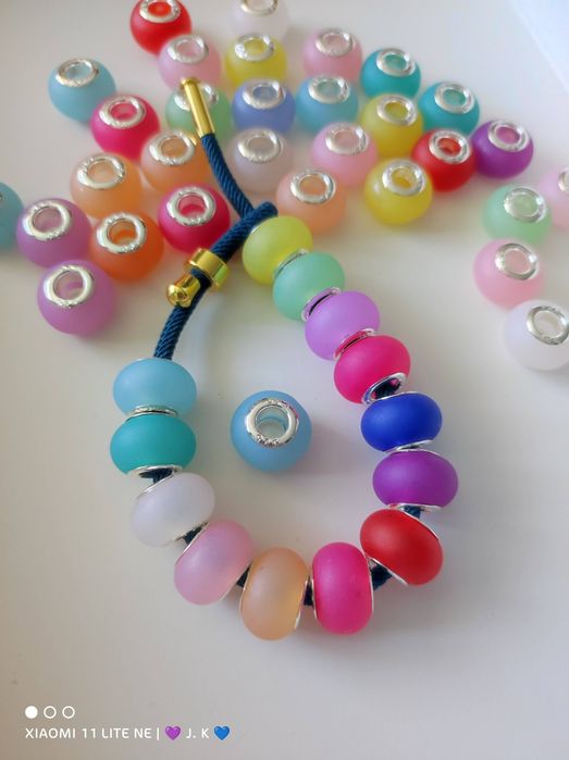 Nowy charms w stylu murano do bransoletki modułowej